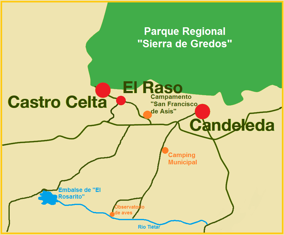 El Raso mapa